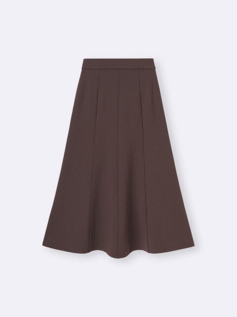 カットソーフレアスカート 2025gu秋冬レディースカットソーフレアスカート