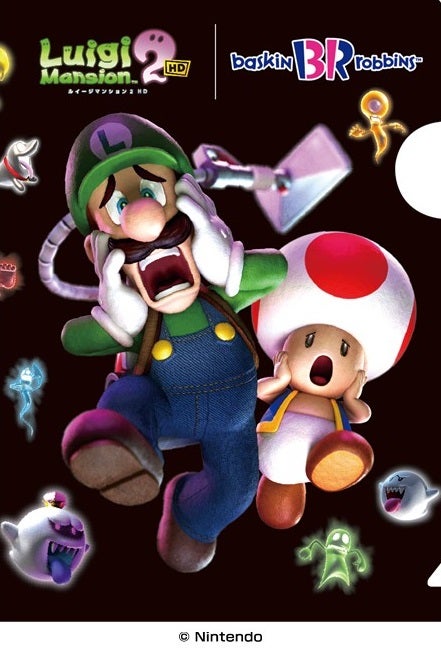 「スーパーマリオ ダブルカップ」購入で「ルイージマンション」デザインのミニクリアファイルをプレゼント（C）Nintendo