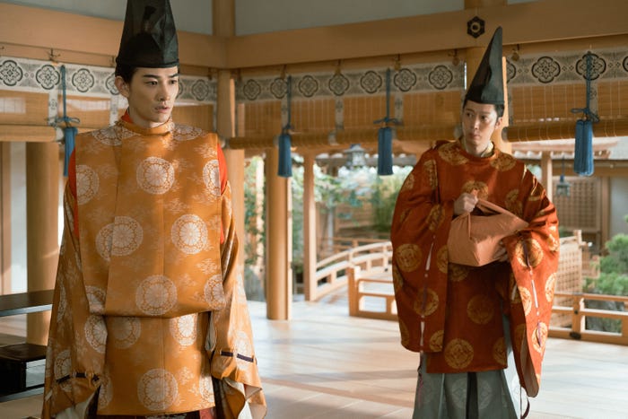 町田啓太、金田哲「光る君へ」第12話より(C)NHK