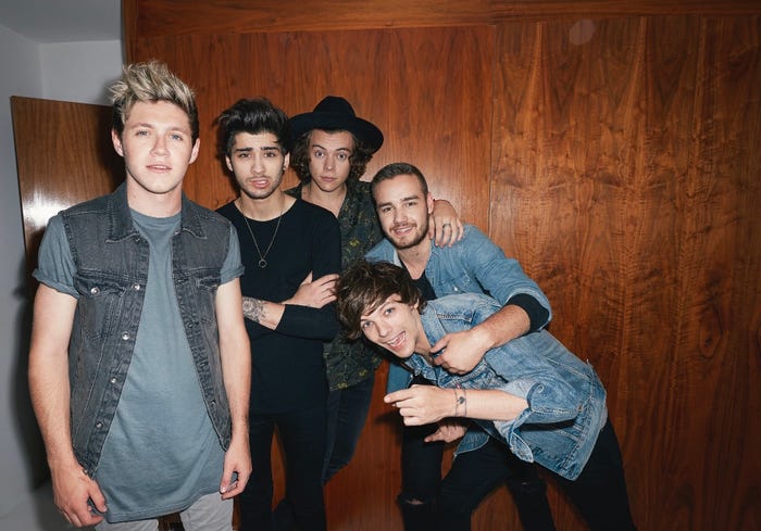 5人時代のワン・ダイレクション(提供写真)