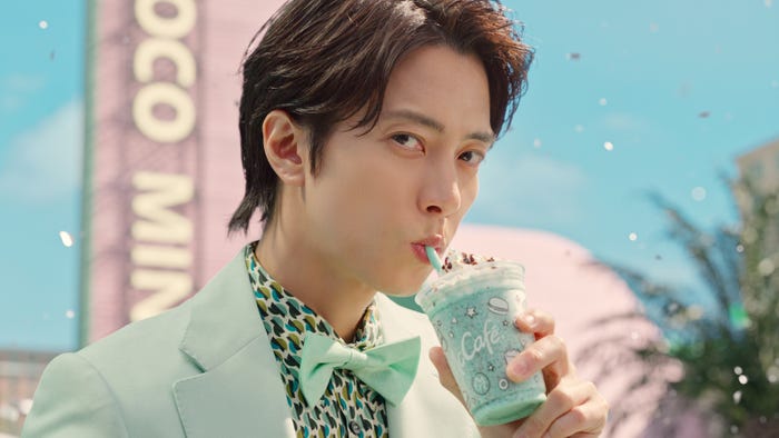 山下智久/新TVCM「マックカフェ『しあわせすぎるっ!チョコミント』」篇(提供写真)