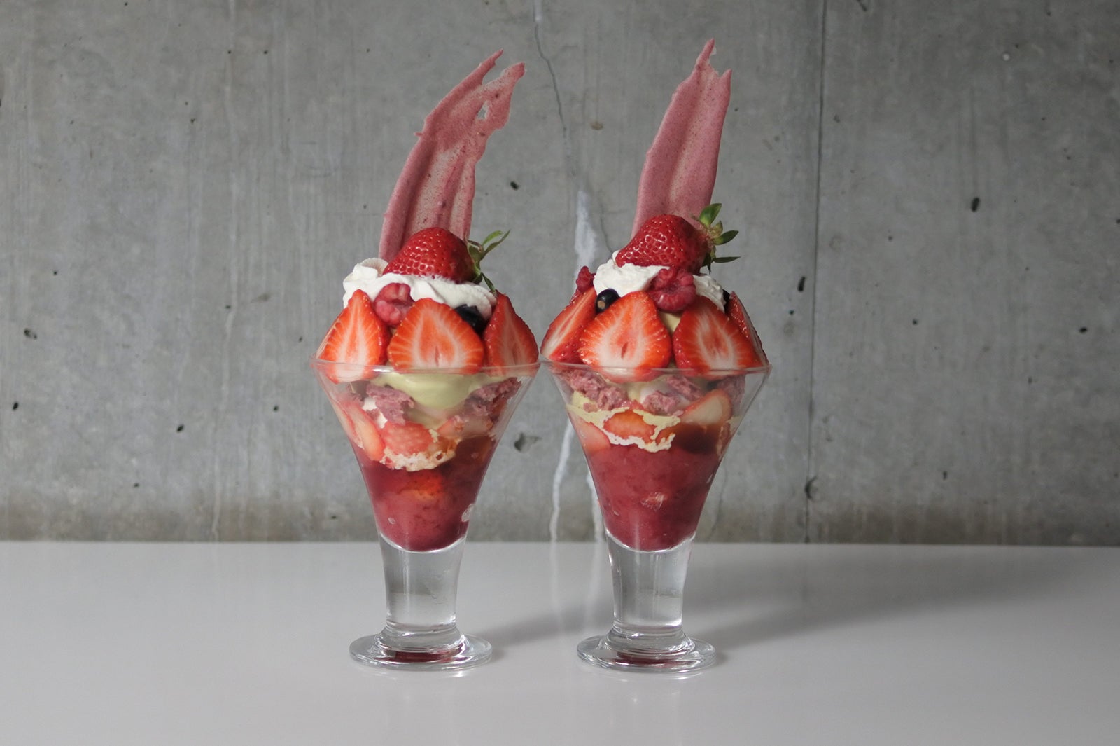 あまおうづくしのパフェ¥1800／画像提供：L＆H