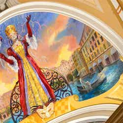 ホテルミラコスタの天井画に隠れミッキーを発見