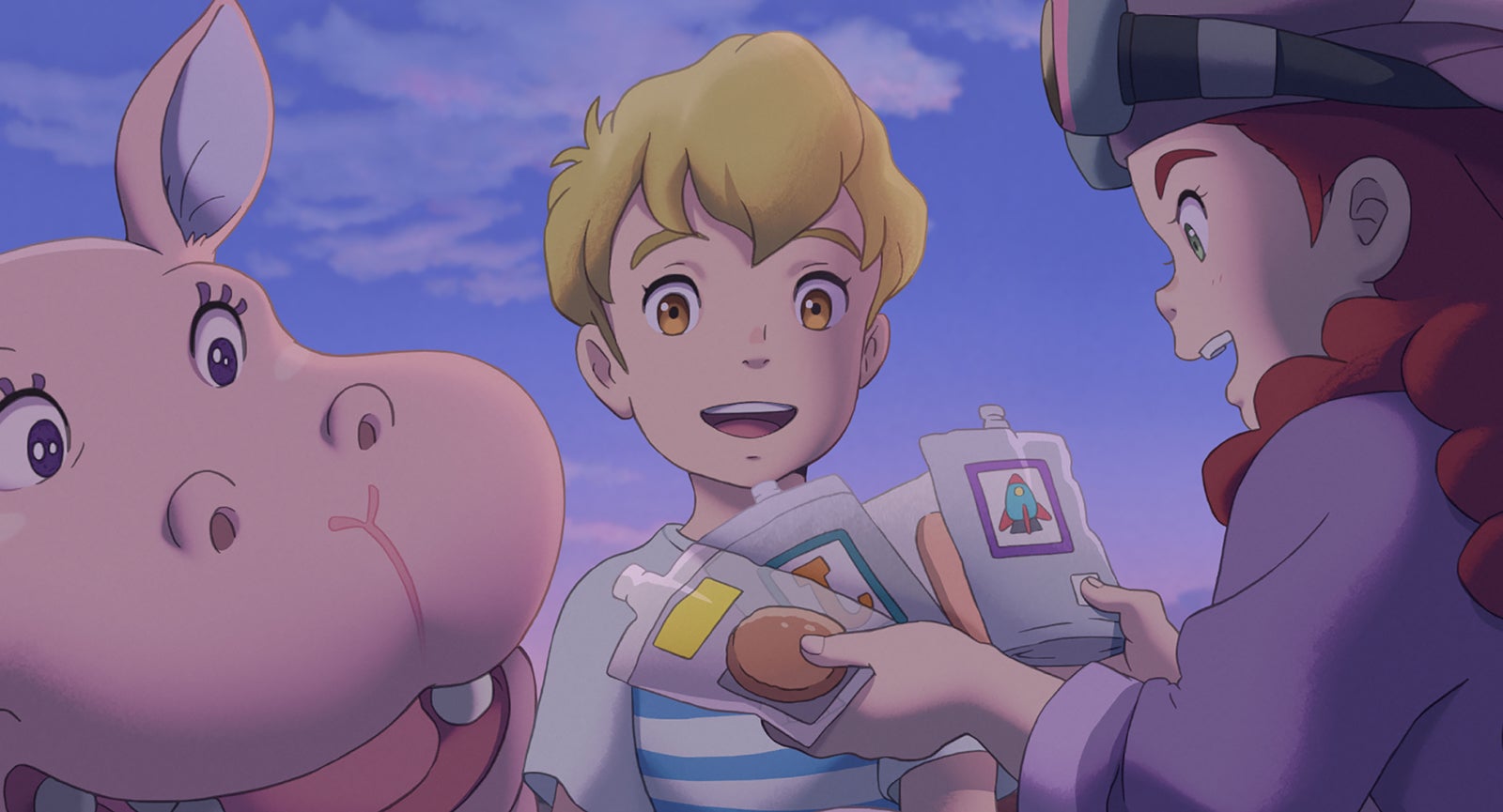 （左から）小雪ちゃん、ラジャー、エミリー（C）2023 Ponoc