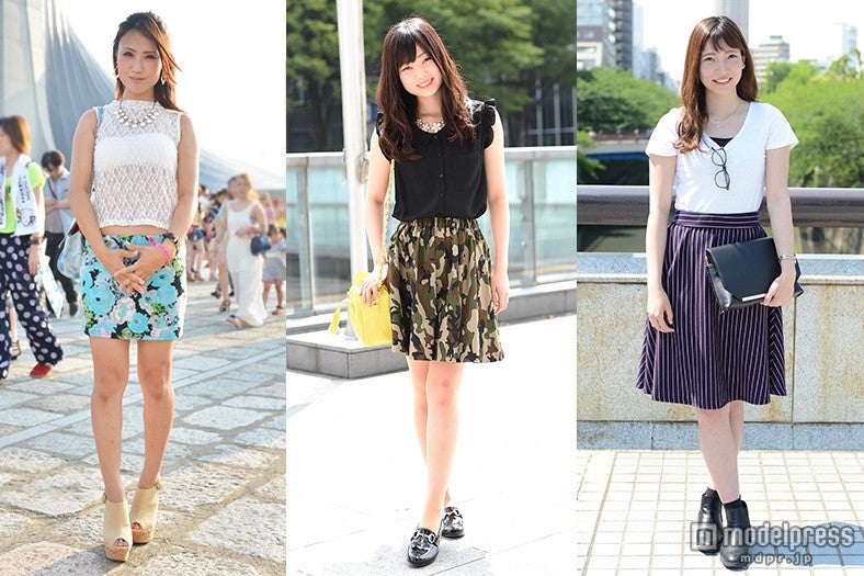 これからの季節に使える「モデルプレス」スナップランキング＜5月度＞（左から）すずさん、ゆいさん、なつきさん【モデルプレス】