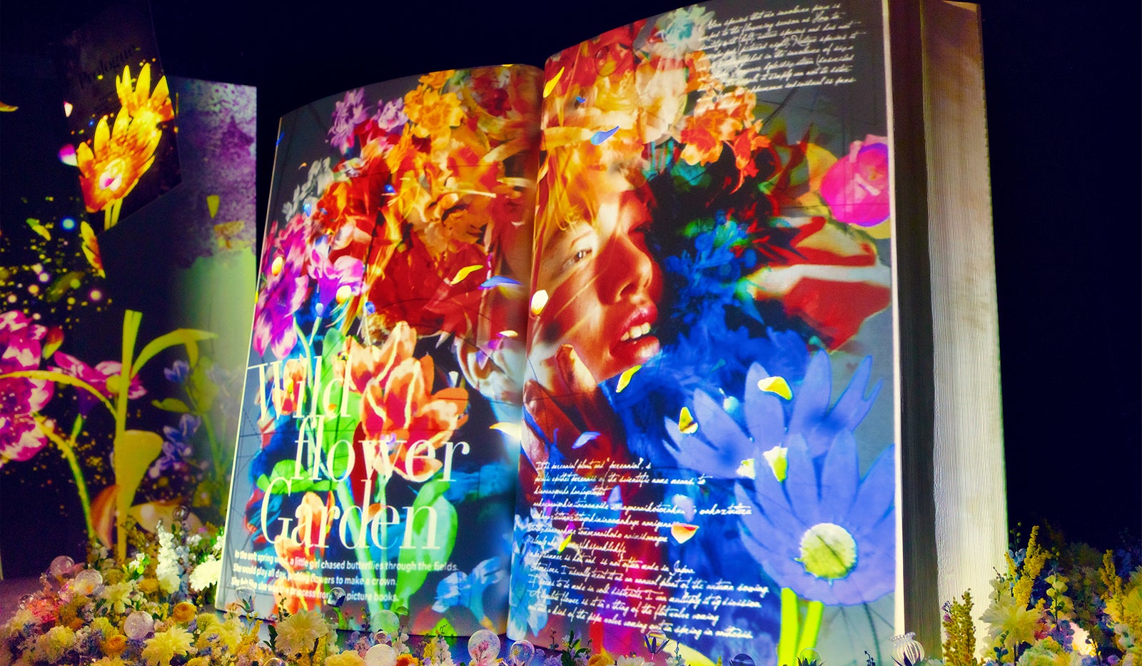 フラワーアート 女性の肖像 Hyper-Realistic Flower Portrait - 超写実的な花と美女の融合