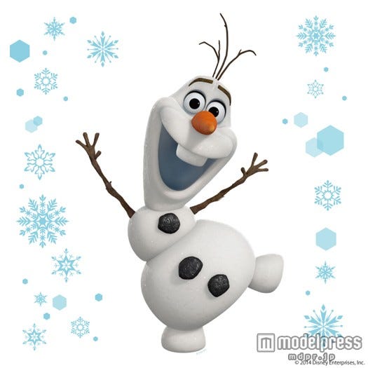 オラフのステッカー