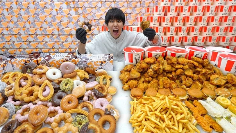 甘いとしょっぱいを交互に食べると無限に食べられる説をミスドとケンタで検証！