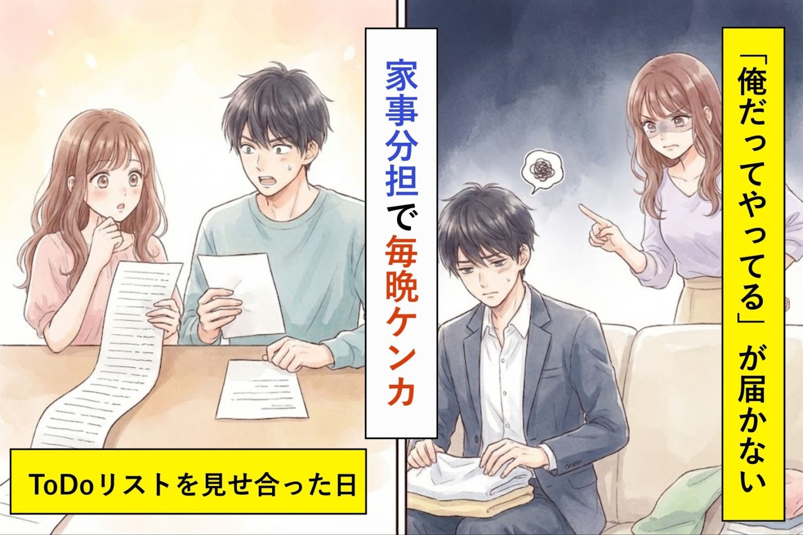 「俺だってやってる」が届かない→妻とToDoリストを見せ合った日、俺は自分の甘さを知った