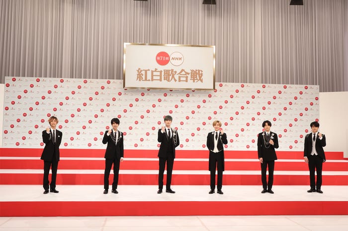SixTONES「第71回紅白歌合戦」出場歌手発表記者会見(C)NHK