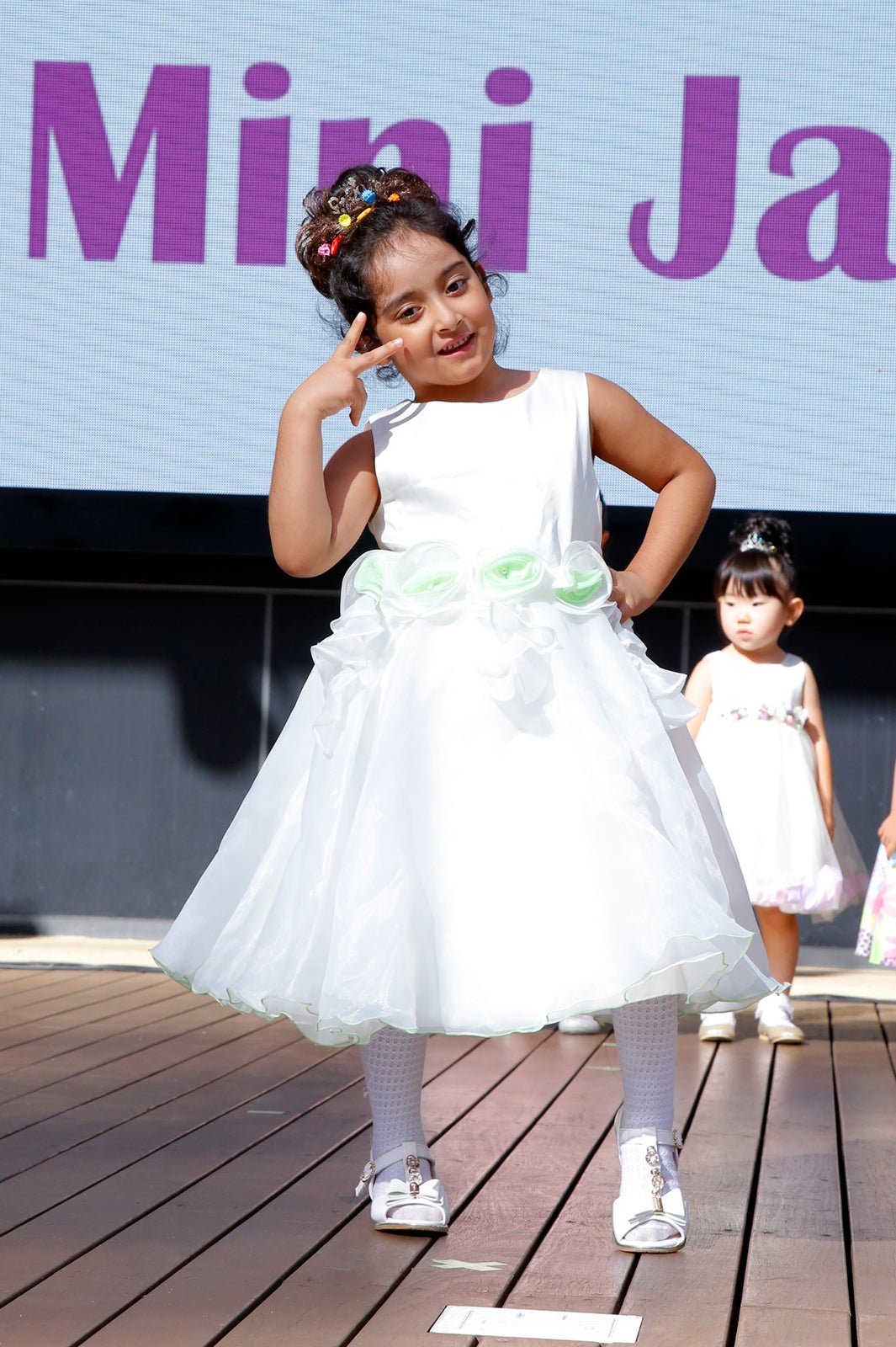 「ミス・ミニ・ジャパン」準グランプリ・Naba Ajrin Karima（なばあずりんかりま／5歳）（提供写真）