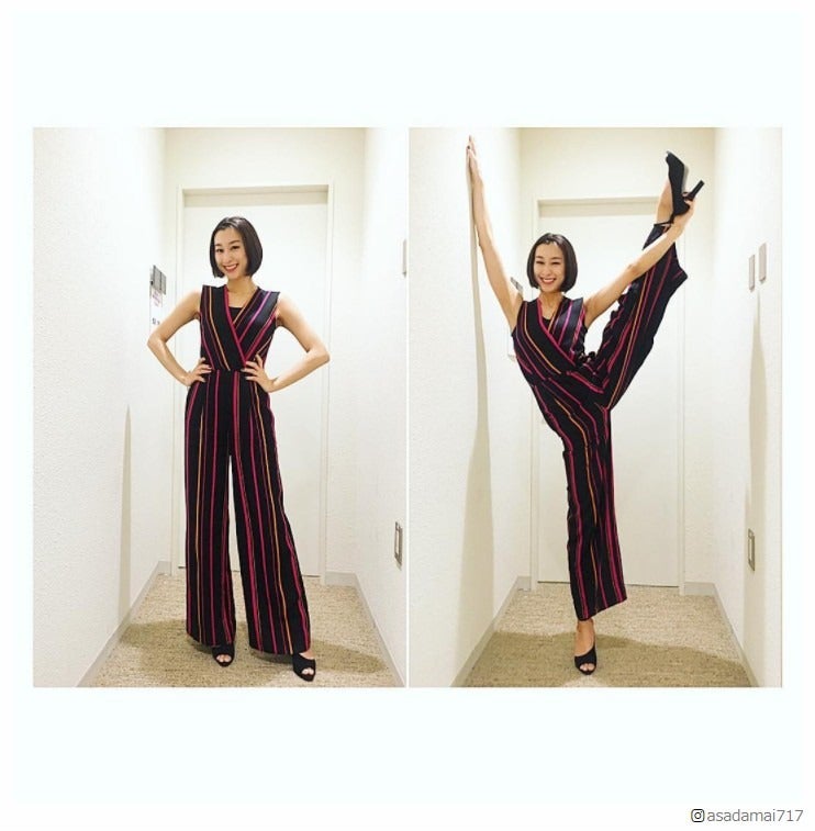 浅田舞、ヒールで圧巻“Y字バランス”「脚長すぎ」「スタイル抜群」驚きの声相次ぐ