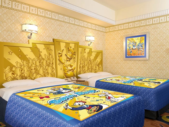 「ディズニー・パルパルーザ“ドナルドのクワッキー・ダック!ダック!ダックシティ!”」スペシャルルーム(C)Disney