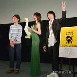 （左から）片桐健滋監督、池田エライザ、健太郎 （C）モデルプレス