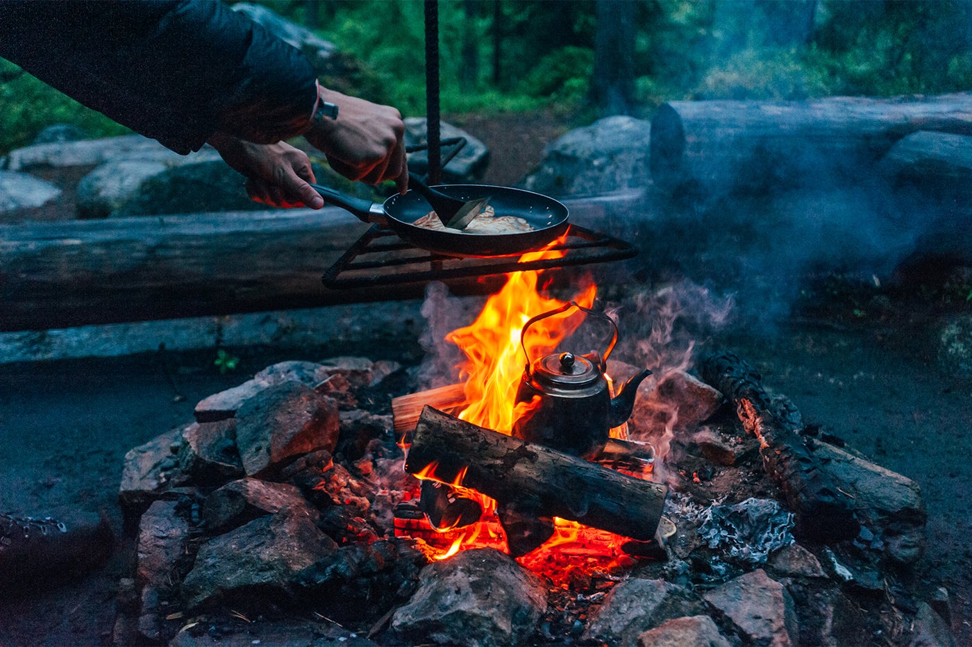 ホッサでのキャンプ／画像提供：Visit Finland（フィンランド政府観光局）