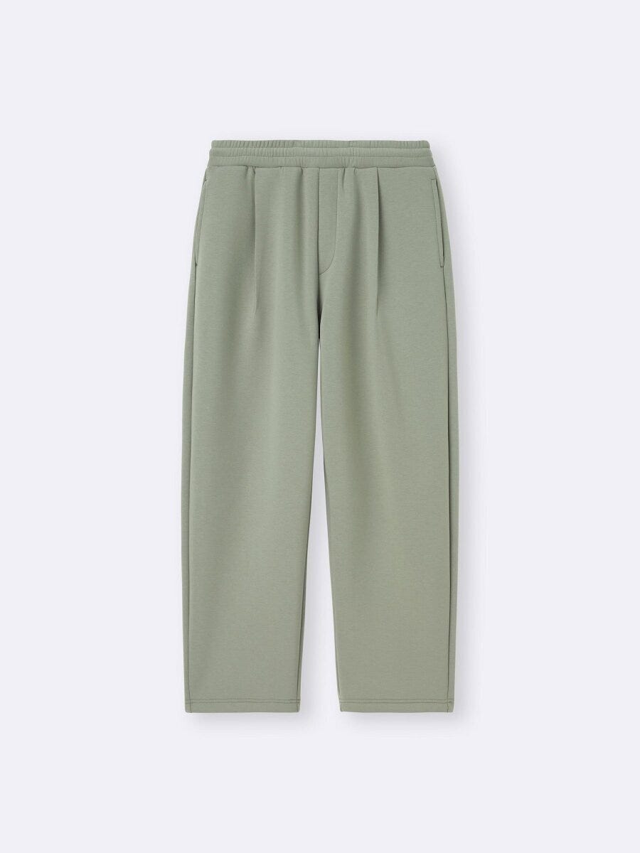 2026gu春大人女性おすすめパフスウェットキャロットパンツ