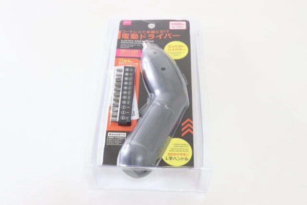 ダイソー　電動ドライバー　パッケージ