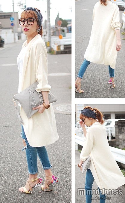 ニットロング丈チェスターコート／画像提供：「kokopelli」4,540円（税込）