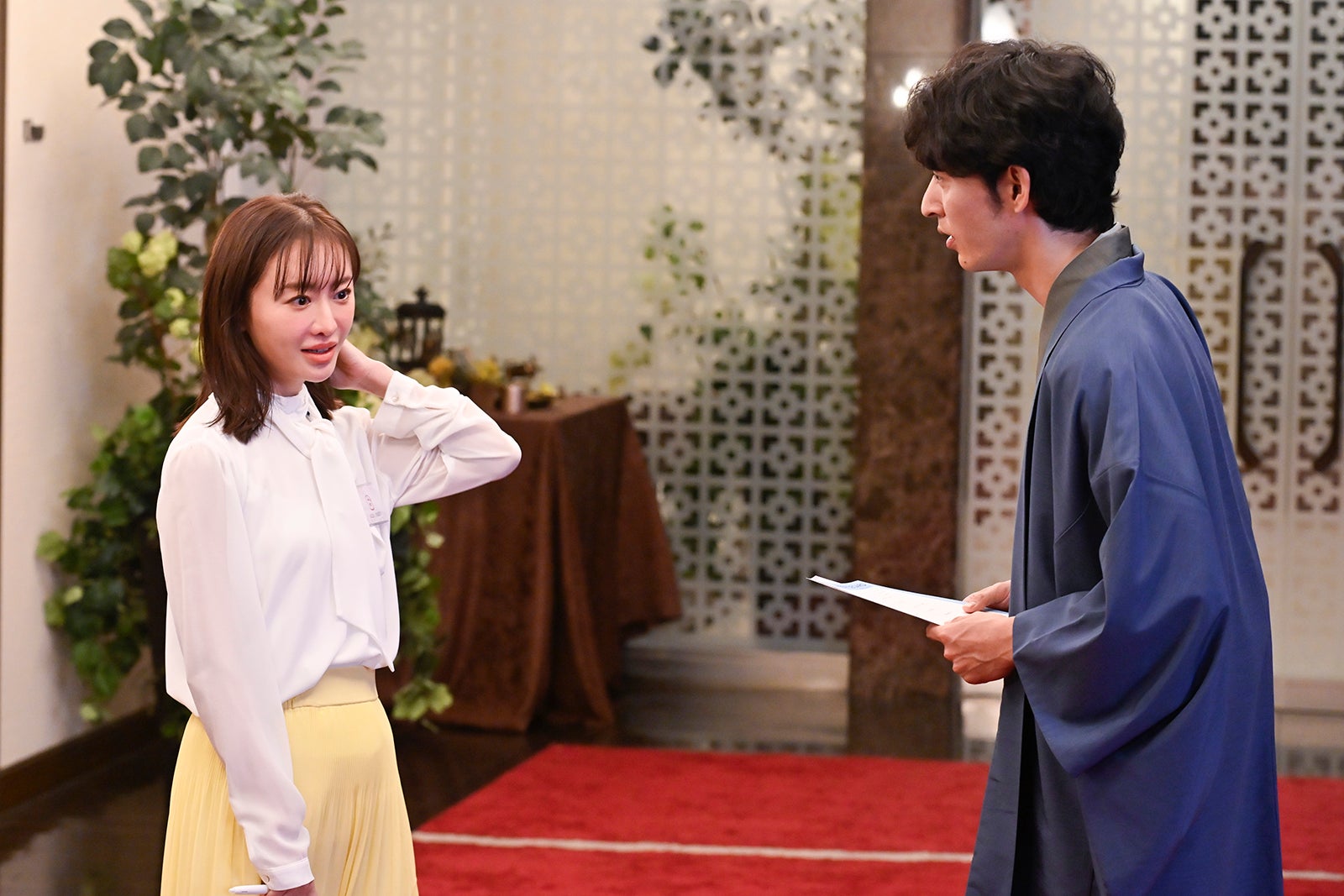 松本まりか、上杉柊平「ミス・ターゲット」第3話より（C）ABCテレビ