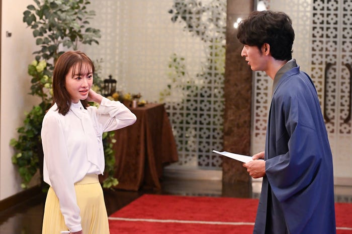 松本まりか、上杉柊平「ミス・ターゲット」第3話より(C)ABCテレビ