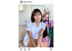 藤澤響花 太ももあらわなミニスカゴルフウェアにファン歓喜 モデルプレス 藤澤響花 太ももあらわなミニスカゴルフウェアにファン歓喜 モデルプレス