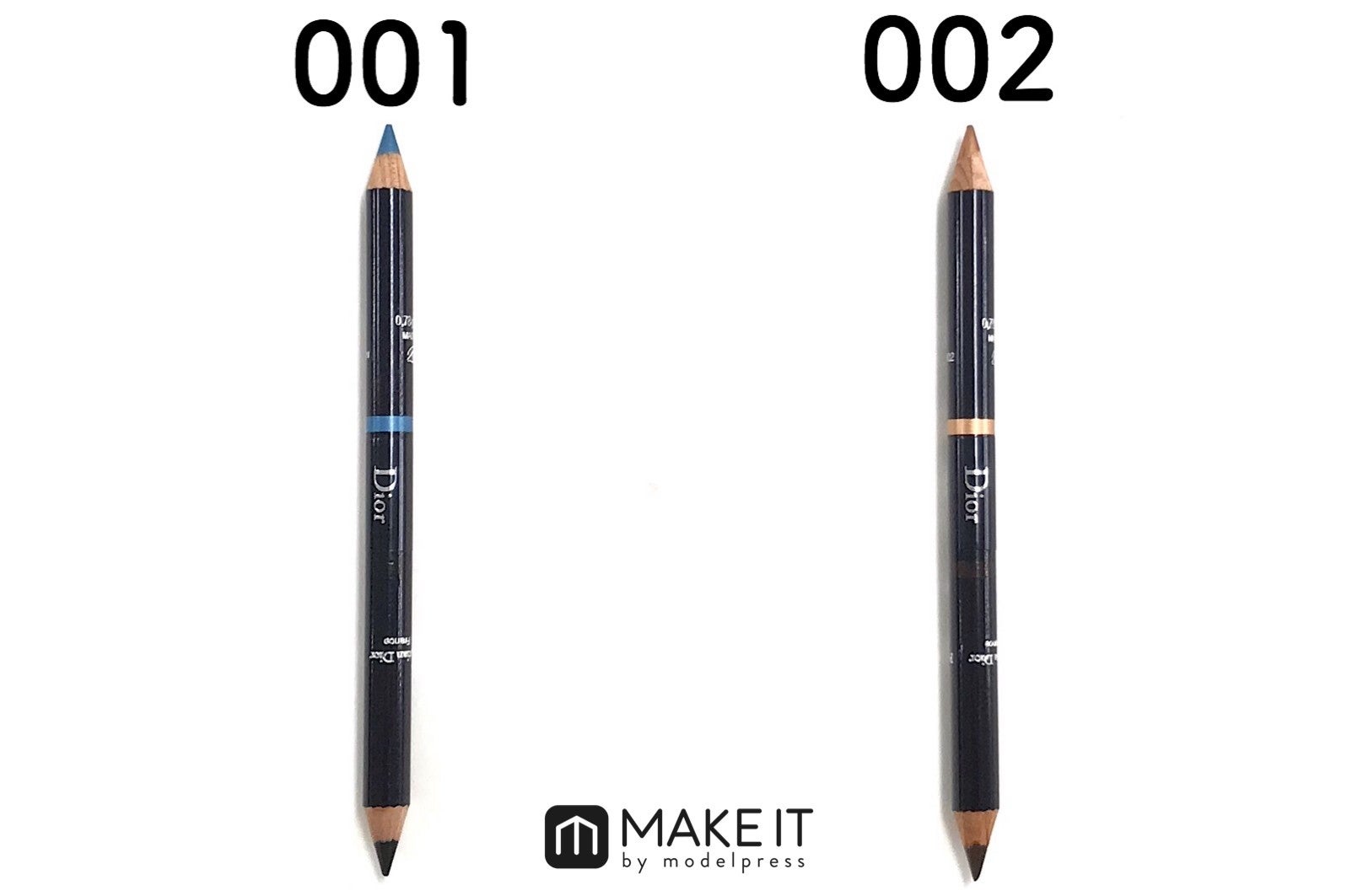 （左から）001 ブルー／ブラック、002 ブロンズ／ブラウン (C)メイクイット