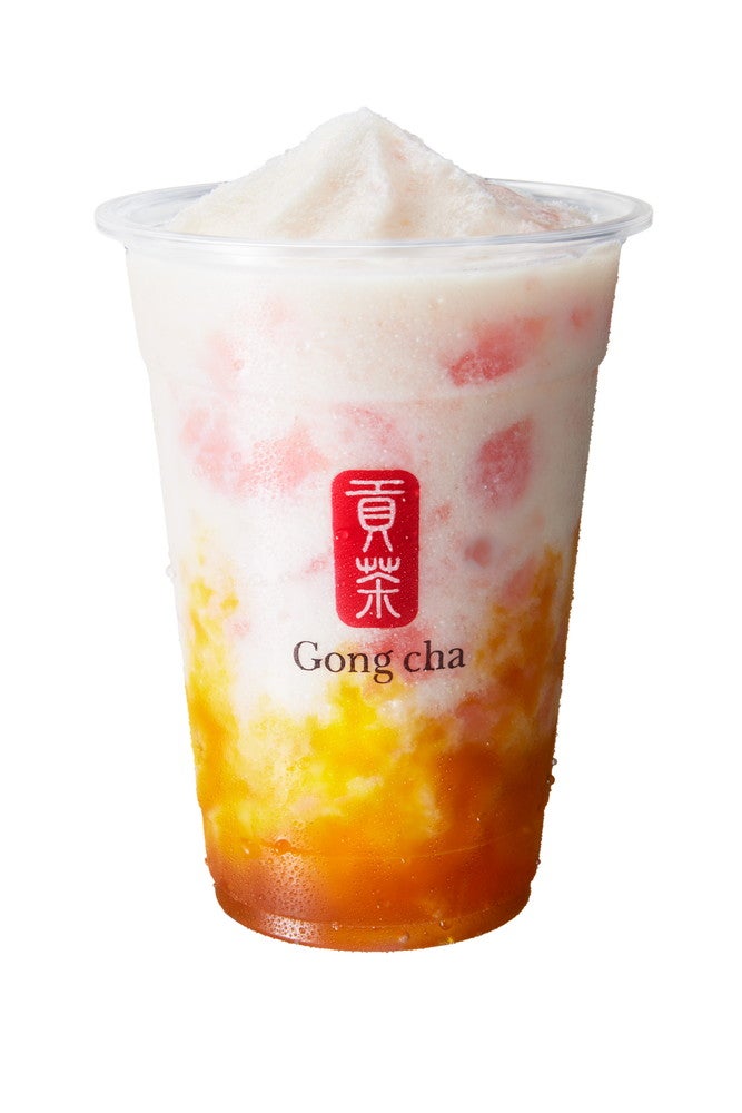 ぎゅぎゅっとピーチ フローズンティー／画像提供：ゴンチャ ジャパン