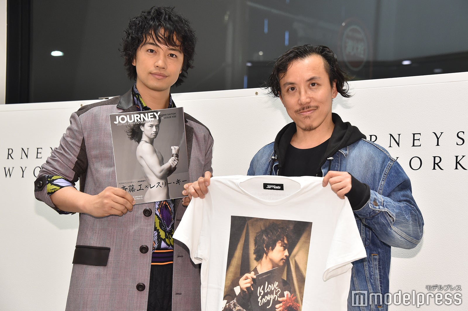 斎藤工、レスリー・キー氏（C）モデルプレス