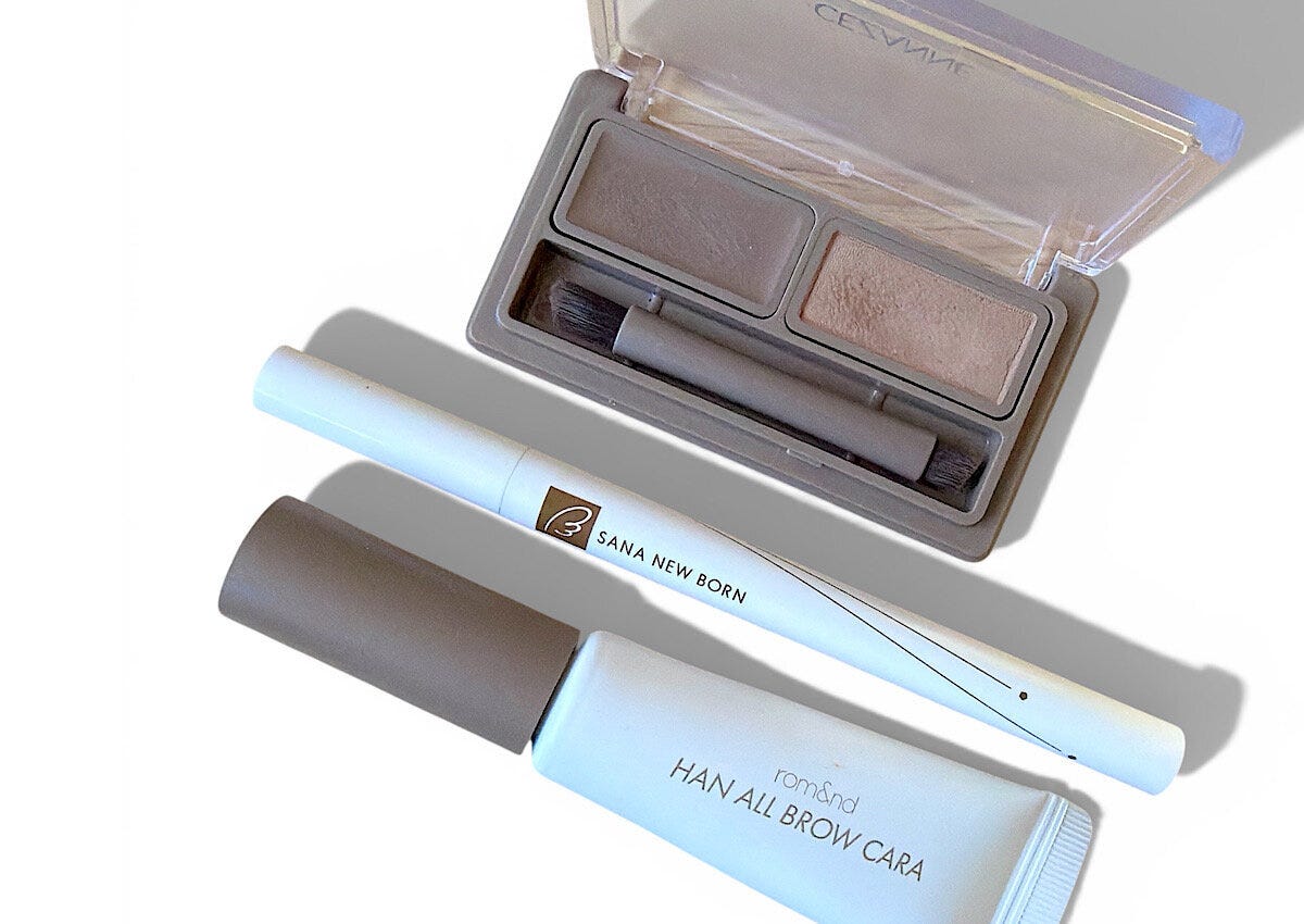 セザンヌ　アイブロウワックス＆パウダー　W1（左のカラーのみ使用）