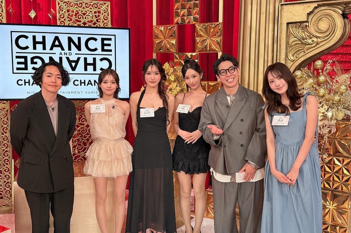 (左から)シークエンスはやとも(ポンゴ)、あむ、こころ、りな、金城めくるくん(ポンゴ)、きほ(提供写真)