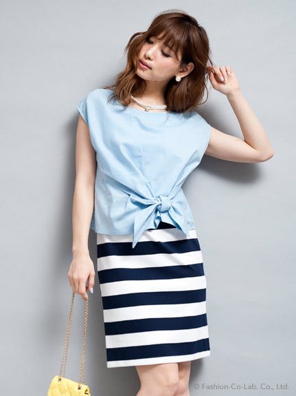 ボーダードッキングワンピ「Million Carats」9,936円(税込)