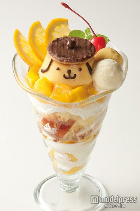 「ポムポムプリンのマンゴーパフェ」￥1，100
