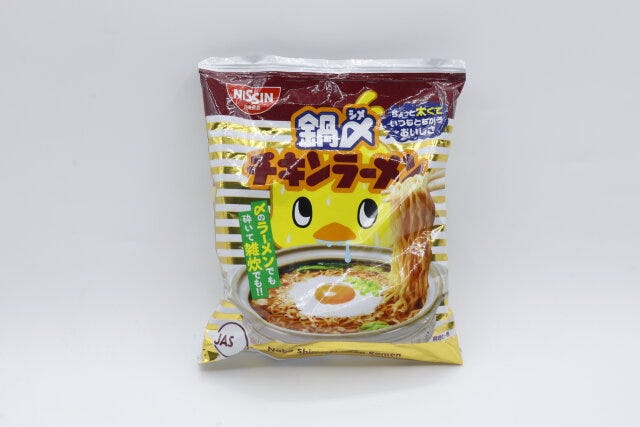 ダイソーの鍋〆チキンラーメンのパッケージ