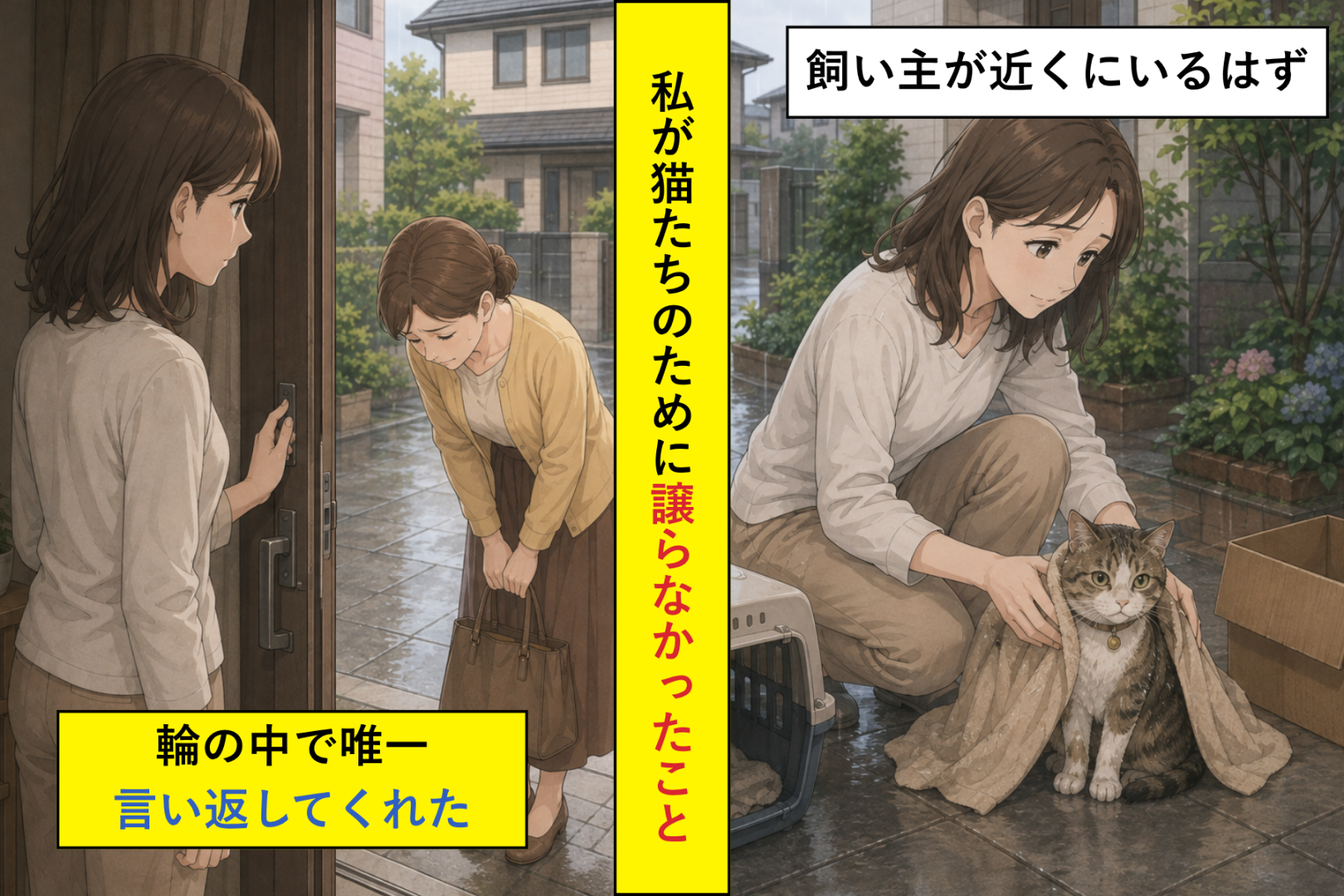 カーテンを閉めきった家の私が、謝りに来た人との玄関先で譲らなかったこと