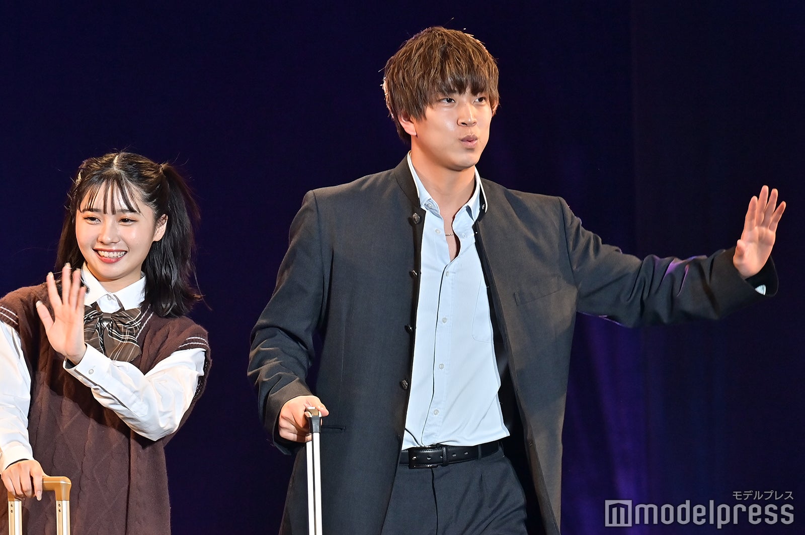 実熊瑠琉、白間太陽 （C）モデルプレス