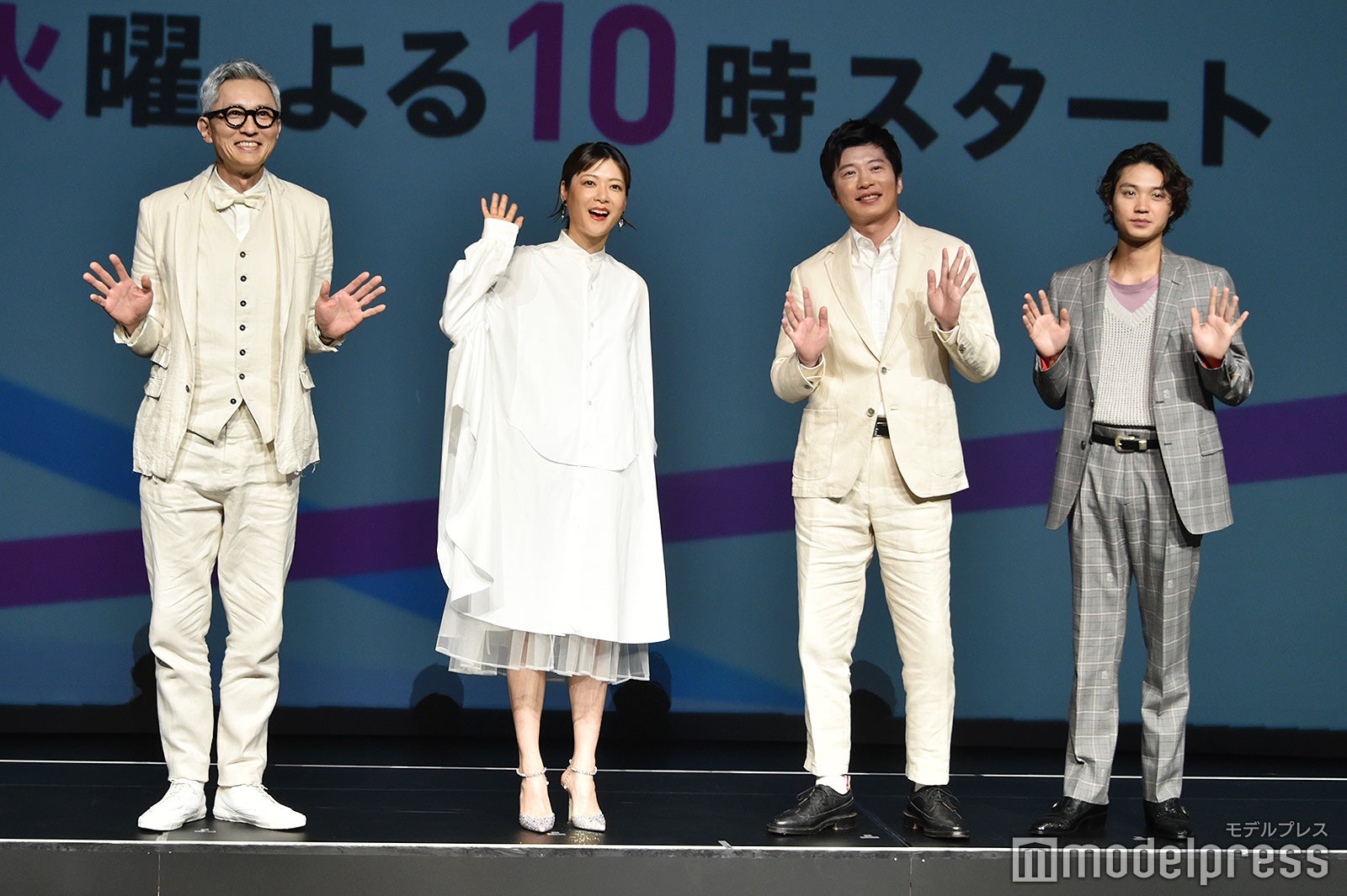 松重豊、上野樹里、田中圭、磯村勇斗（C）モデルプレス