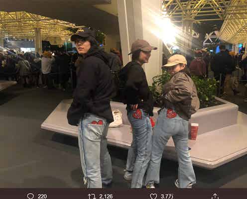 橋本環奈&上白石萌歌&萩原利久、ディズニー満喫 お揃いコーデの3ショットに反響