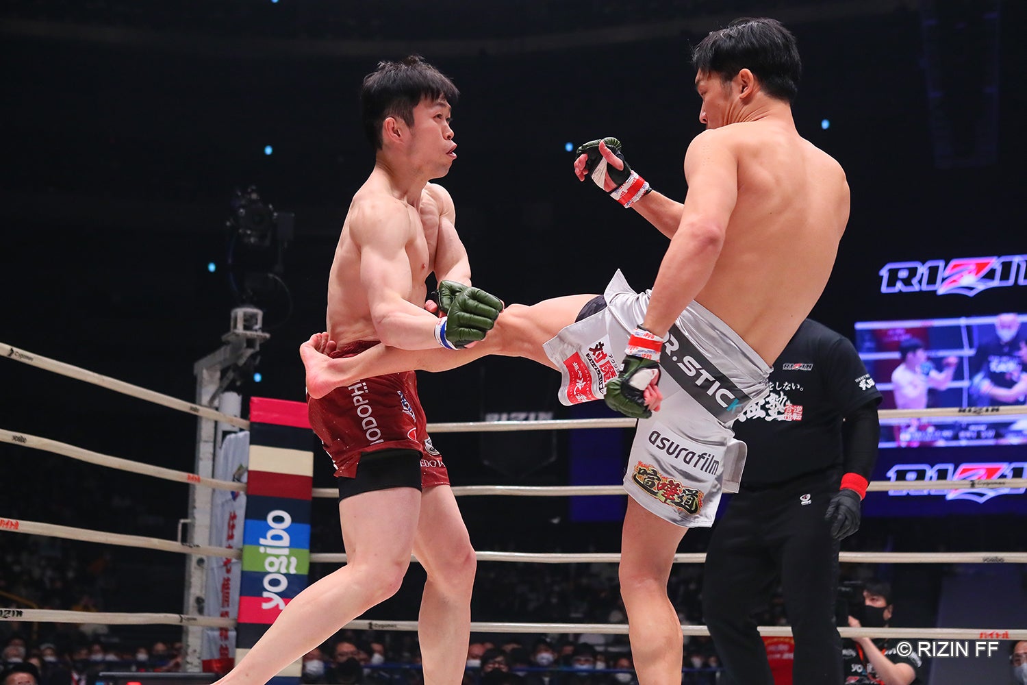 弥益ドミネーター聡志、朝倉未来（C）RIZIN FF