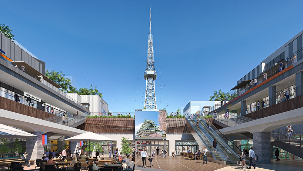 デジタルサイネージイメージ／画像提供：三井不動産