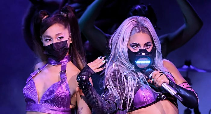 アリアナ・グランデ、レディー・ガガ/photo by Getty Images