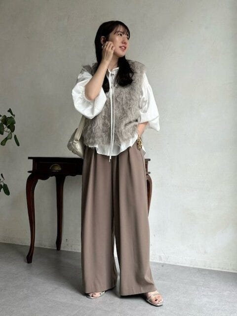 淡色コーデ　秋