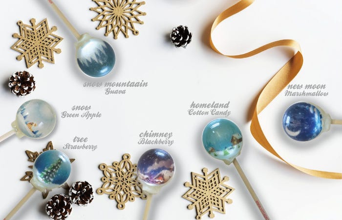 スノードームロリポップ/画像提供:株式会社セブンシーズ・パスタ