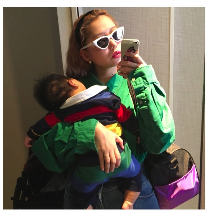 リンクくんを抱くぺこ/ぺこオフィシャルブログ(Ameba)より