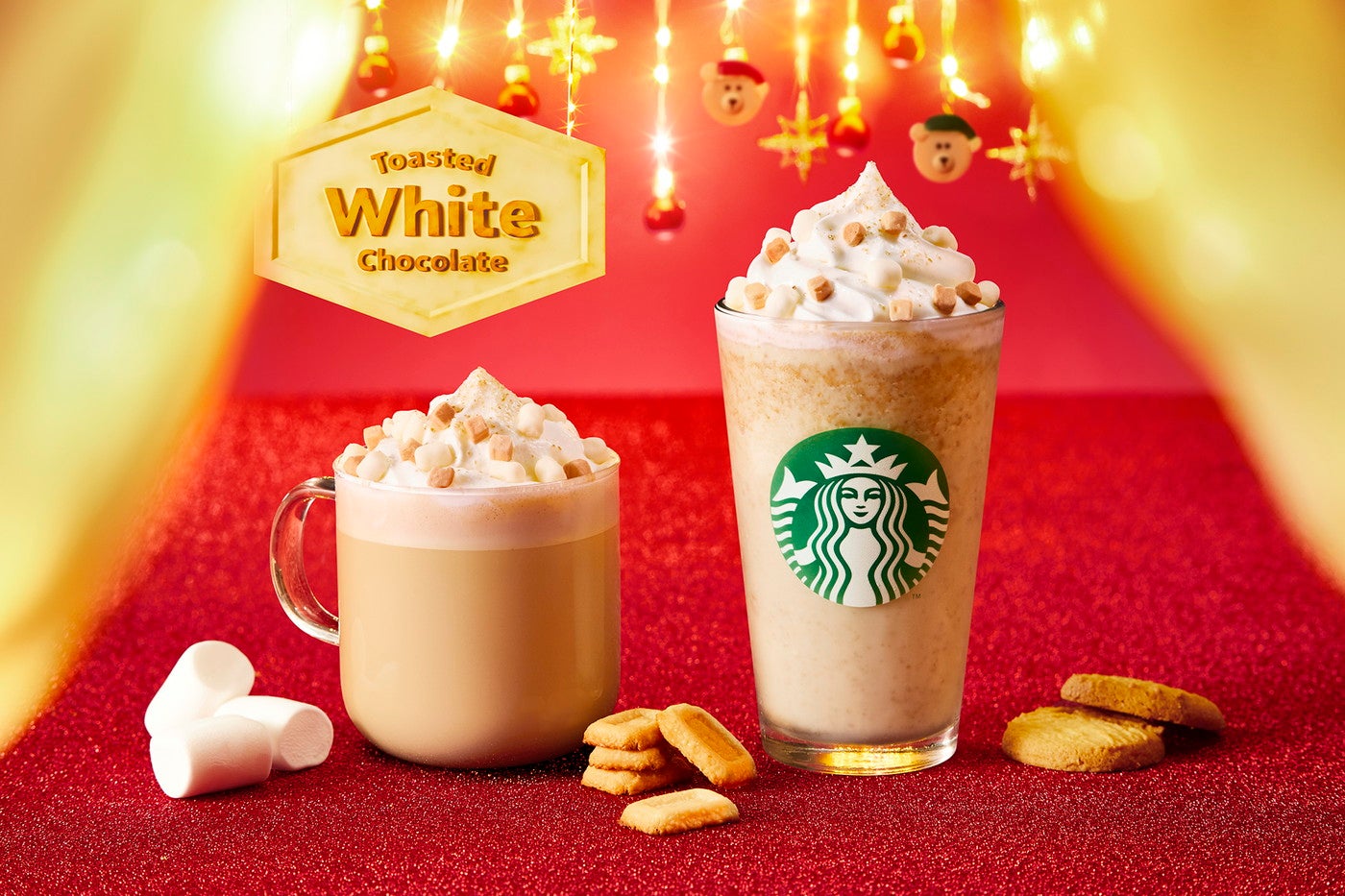 スタバ「トーステッド ホワイト チョコレート フラペチーノ」“焼ホワイトチョコ”の香ばしい味わい表現