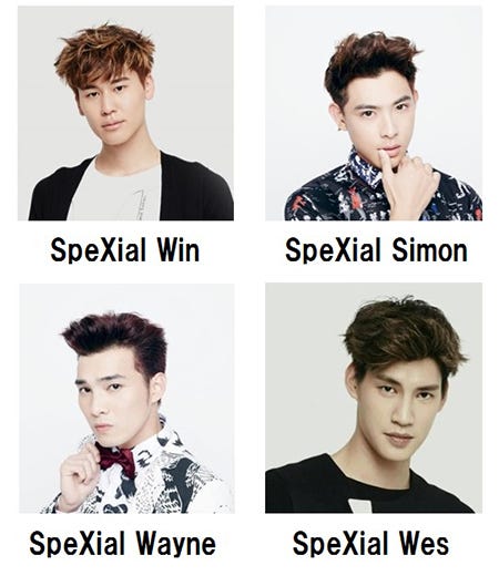 「SpeXial」からWin、Simon、Wayne、Wes