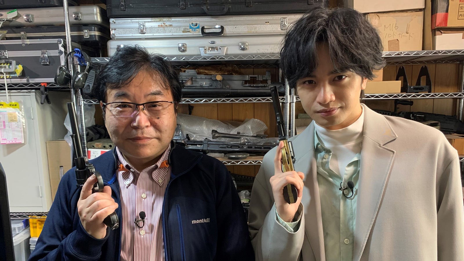 Sexy Zone中島健人、ガンアクションを体験　大先輩・岡田准一が使用した銃に「熱を感じた」