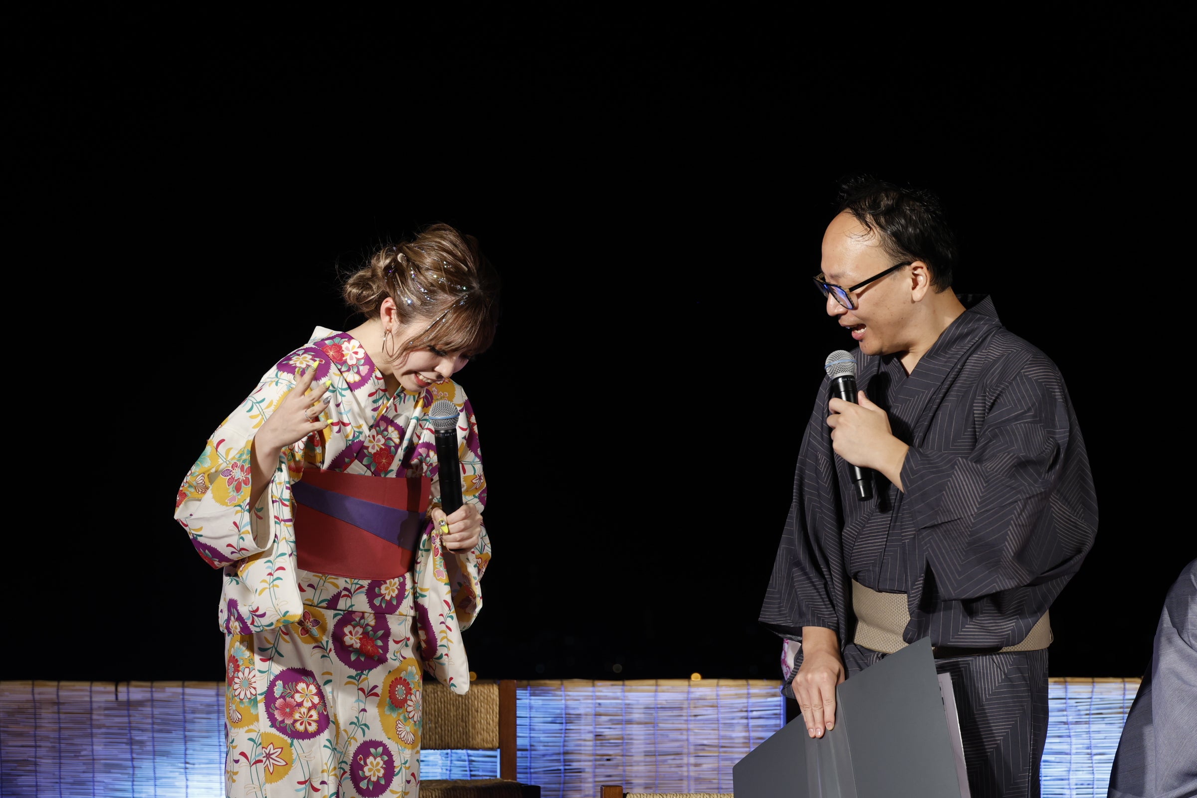 ゆいちゃみ、たかし（C）SDGs EDOGAWA ONLINE HANABI FESTIBAL supported by TGC