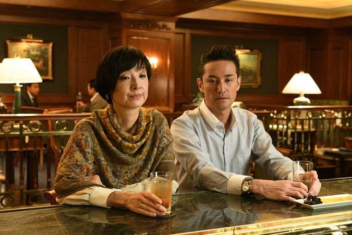 草刈民代、松岡昌宏(C)TBS