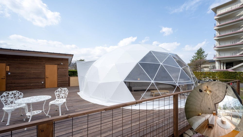 仙台初・ドームテントに泊まれるグランピング施設「Glamping Spa Sendai 杜 ～KOMOREBI～」誕生