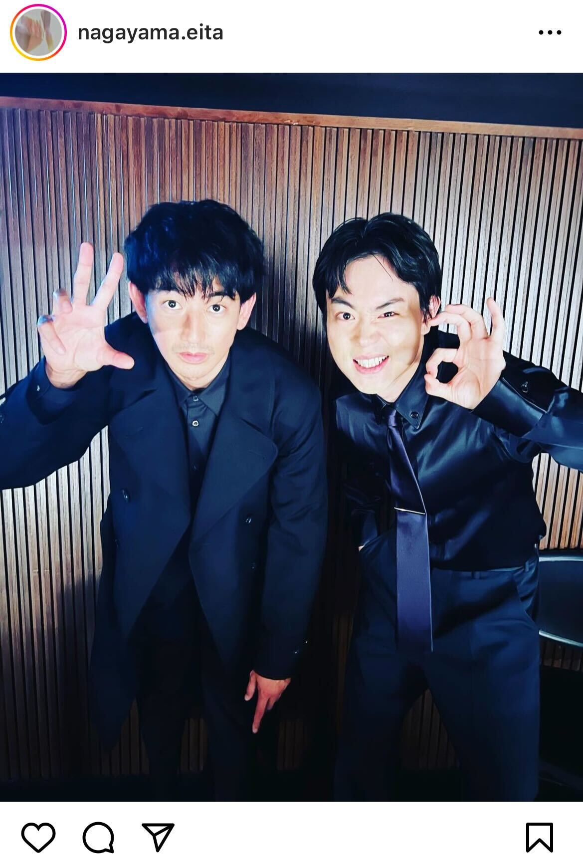 永山瑛太、菅田将暉／永山瑛太Instagramより
